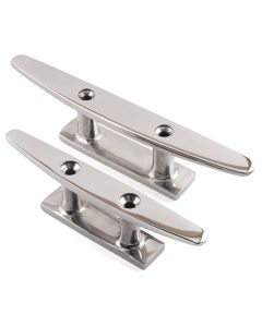 2 Hole Low Flat Top Cleats - LOW-FLAT-CLEAT-WB-A4-M4100 - 316 / A4 Stainless Steel