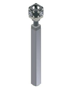 Bevel gear with spindle and support tube 3010