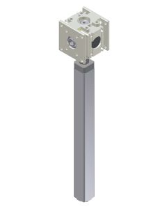 Bevel gear with spindle and support tube 3071