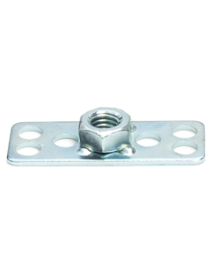 Hexagonal Nut on Rectangular Base Plate - Blind - BN-RE-M6