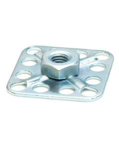 Hexagonal Nut on Square Base Plate - Blind - BN-S-M10
