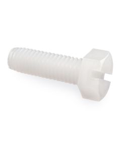 Nylon Slotted Hex Screws - NHS-S-60025