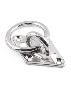 Diamond Eye Plates With Ring - 316 / A4 Stainless Steel