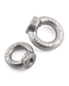 Drop Forged Eye Nuts - DF-EYE-NUT-A4-M12 - 316 / A4 Stainless Steel