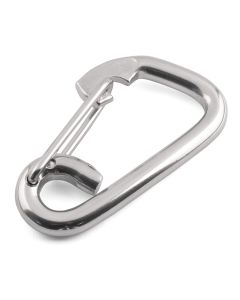 Formed Eye Carbine Hooks - 316 / A4 Stainless Steel - SPRING-SNAP-A4-6060