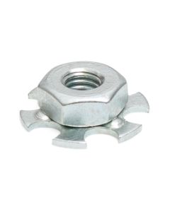 Hexagonal Nut on Perforated Base Plate - Blind - BN-RP-M8