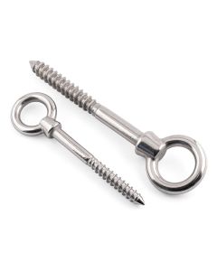 Lifting Eye Bolts With Thread  - 316 / A4 Stainless Steel - EYE-BOLT-WTHREAD-A4-6040