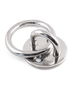 Round Eye Plates with Ring - 316 / A4 Stainless Steel - ROUND-EYE-PLATE-RING-A4-6