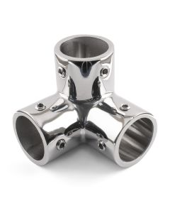 Three Way Corner Fitting - TEE-THREEWAY-A4-30 - 316 / A4 Stainless Steel