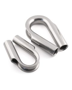 Wire Rope Tube Thimbles - 316 / A4 Stainless Steel