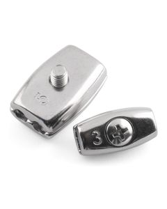 Wire Rope Egg Shaped Grips - 316 / A4 Stainless Steel