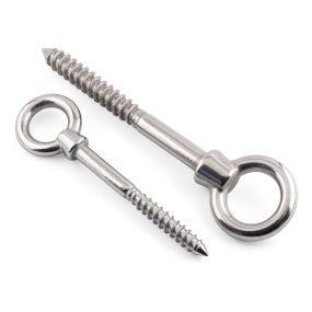 Lifting Eye Bolts With Thread - 316 / A4 Stainless Steel
