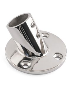 60° Round Base - 316 / A4 Stainless Steel - RAIL-RND-BASE-A4-60-25
