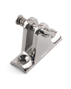 90 Degree Deck Hinge - Concave Base, Removable Pin - 316 / A4 Stainless Steel