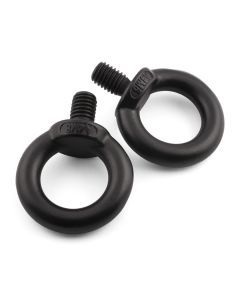 Matt Black Lifting Eye Bolts - 316 / A4 Stainless Steel
