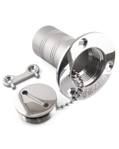 Deck Filler With Key - 316 / A4 Stainless Steel - DECK-FILLER-WITH-KEY-WATER-A4