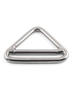 Double Cross Bar Triangle Rings - 316 / A4 Stainless Steel - TRIANGLE-RING-BAR-A4-5051