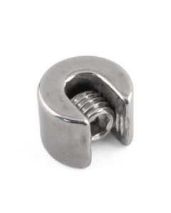 Wire Rope End Stopper with 1 Grub Screw - 316 / A4 Stainless Steel