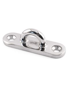 Heavy Duty Oblong Pad Eye Plates - 316 / A4 Stainless Steel - OBLONG-PAD-EYE-HD-A4-85100