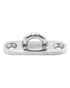 Heavy Duty Oblong Pad Eye Plates - 316 / A4 Stainless Steel - OBLONG-PAD-EYE-HD-A4-7075
