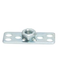 Hexagonal Nut on Rectangular Base Plate - Blind