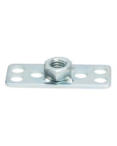 Hexagonal Nut on Rectangular Base Plate - Blind