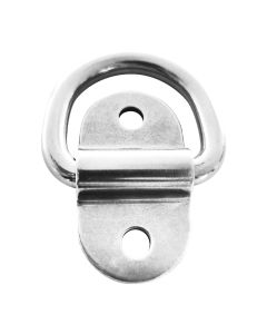 Lashing Rings on Plate - 316 / A4 Stainless Steel - D-RING-WITH-CLIP-A4-6025