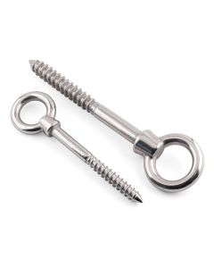 Lifting Eye Bolts With Thread  - 316 / A4 Stainless Steel