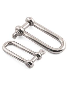 Long D Shackles - 316 / A4 Stainless Steel
