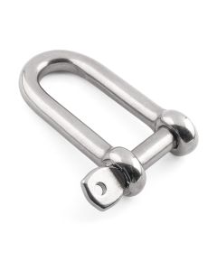 Long D Shackles with Captive Pin - 316 / A4 Stainless Steel