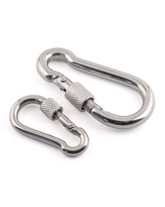 Spring Hooks With Screw Gate - 316 / A4 Stainless Steel