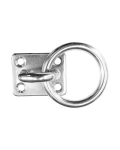 Square Eye Plates With Ring - 316 / A4 Stainless Steel - SQUARE-EYE-PLATE-WR-A4-5