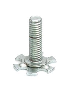 Threaded Stud on Round Perforated Base - TS-RP-4060
