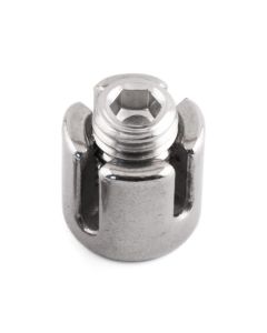 Wire Rope Trellis Cross Clip with Internal Thread - 316 / A4 Stainless Steel