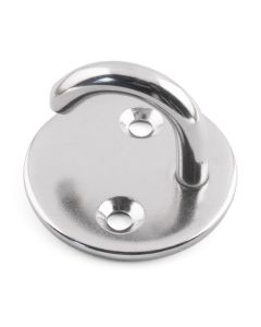 Welded Hook On Round Plate - 316 / A4 Stainless Steel
