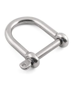 Wide Jaw D Shackles with Captive Pin - 316 / A4 Stainless Steel
