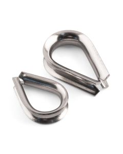 Wire Rope Eyelet Thimbles - 316 / A4 Stainless Steel