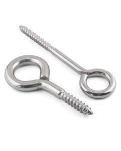 Wood Screw In Eye Hooks - 316 / A4 Stainless Steel - EYE-SCREW-A4-3020