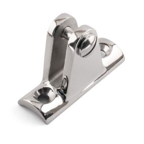 90 Degree Deck Hinge - Concave Base - 316 / A4 Stainless Steel