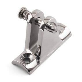 90° Deck Hinge - Concave Base, Removable Pin - 316 / A4 Stainless Steel