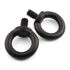 Matt Black Lifting Eye Bolts - 316 / A4 Stainless Steel