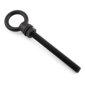 Matt Black Long Lifting Eye Bolts - 316 / A4 Stainless Steel