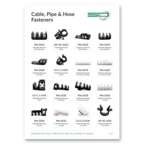 Cable, Pipe and Hose Fasteners Overview