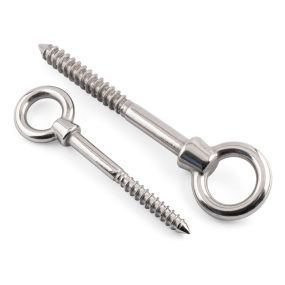 Lifting Eye Bolts With Thread  - 316 / A4 Stainless Steel