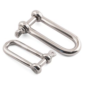 Long D Shackles - 316 / A4 Stainless Steel