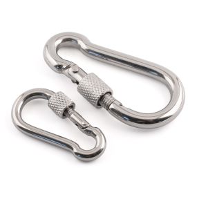 Spring Hooks With Screw Gate - 316 / A4 Stainless Steel