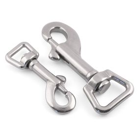 Swivel Square Eye Trigger Dog Lead Hooks - 316 / A4 Stainless Steel