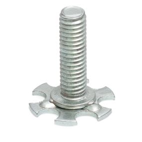 Threaded Stud on Round Perforated Base