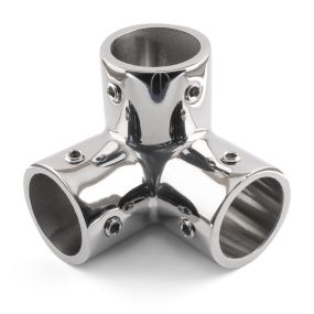 Three Way Corner Fitting - 316 / A4 Stainless Steel