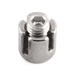 Wire Rope Trellis Cross Clip with Internal Thread - 316 / A4 Stainless Steel